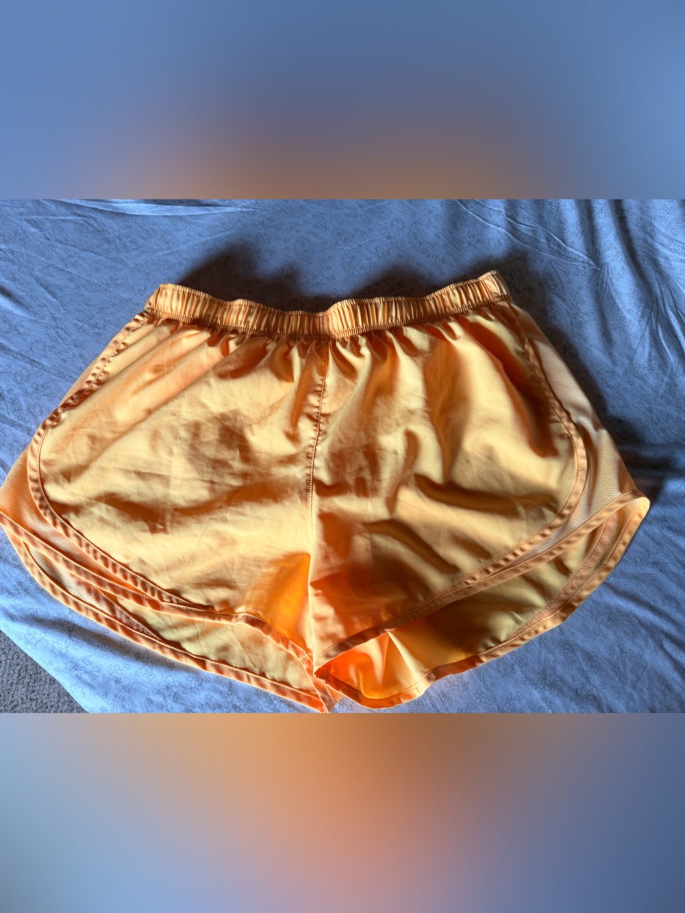 Nike XL Women’s Lightweight Yellow Running Shorts with attached briefs